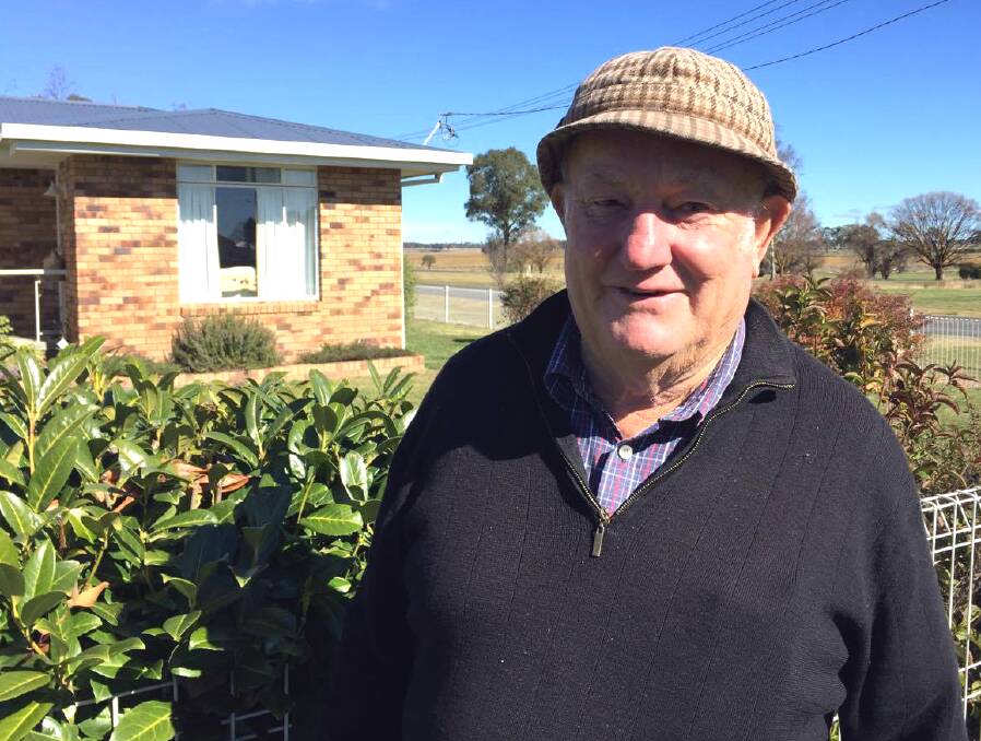 RAIL TRAIL: Resident David Bearup wants to see more community support for rail trail in Guyra. He believes a rail trail would help to boost the local economy and encourage tourists to town. Photo: Rachel Baxter.