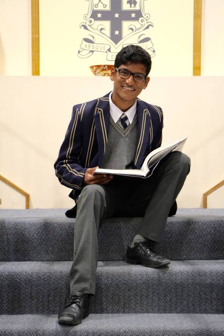 FROM GUYRA TO THE USA: Guyra boy and TAS student Sambavan Jeyakumar topped his course at a residential summer school at Harvard University, in the US, earlier this month. Photo: Contributed.