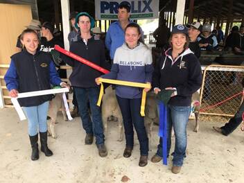 WINNERS: Students from Guyra Central School took out some top prizes across categories at the Northern Schools Prime Lamb Competition in Tenterfield last week. Photo: Contributed.