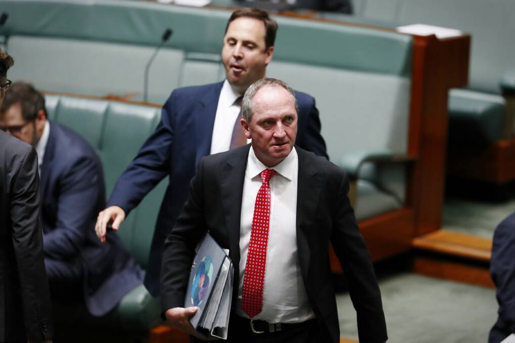 NOT HIS CUP OF TEA: Member for New England and Acting Prime Minister Barnaby Joyce won't get caught up in the Liberal Party's division drama. 