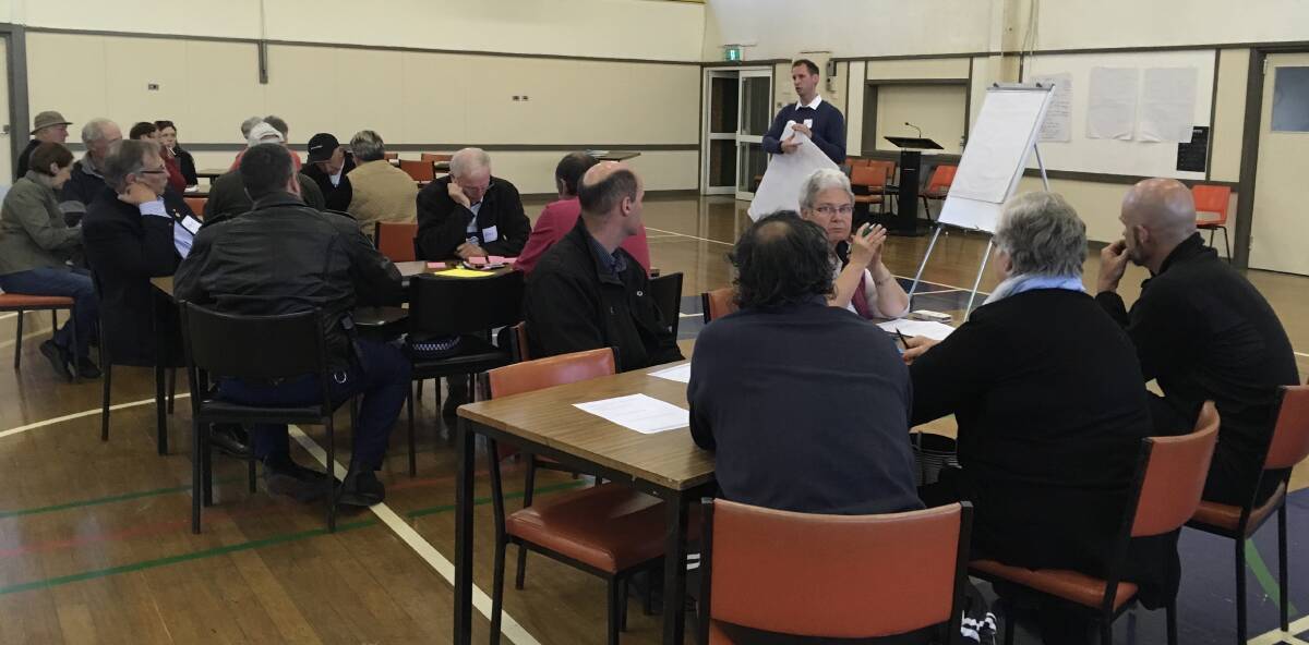 Guyra's voice: Members of the community gathering at a meeting with representatives from Armidale Regional Council to discuss the 20-year plan for Guyra and surrounds.