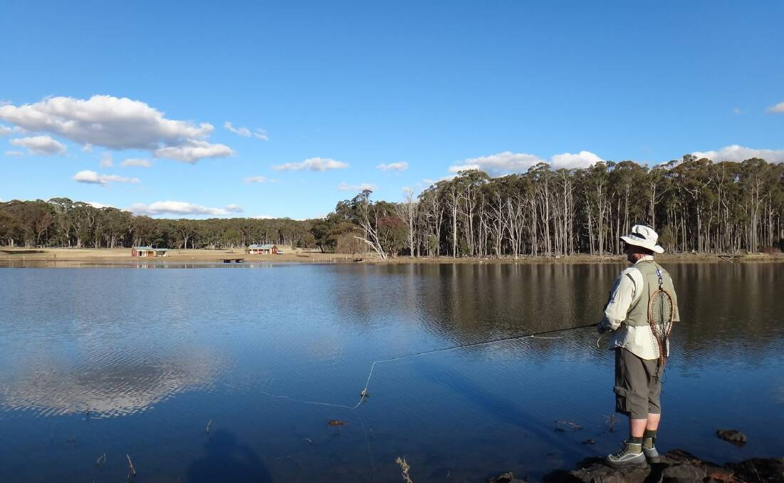 HOOKED: Locals and tourists can't get enough of the fishing, the scenery and the relaxed atmosphere that the New England has to offer. Photo: Dunmore Trout Waters.