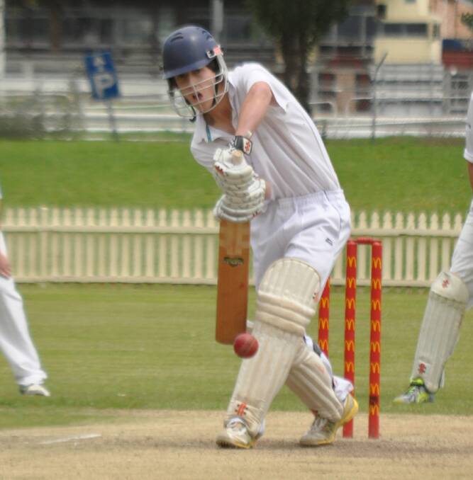 Adam Lennon top scored for Guyra in their match against Ex-Services on Saturday. 