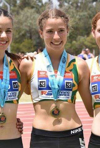 Kelsie Youman finished on the podium at the NSW Relay Championships.
