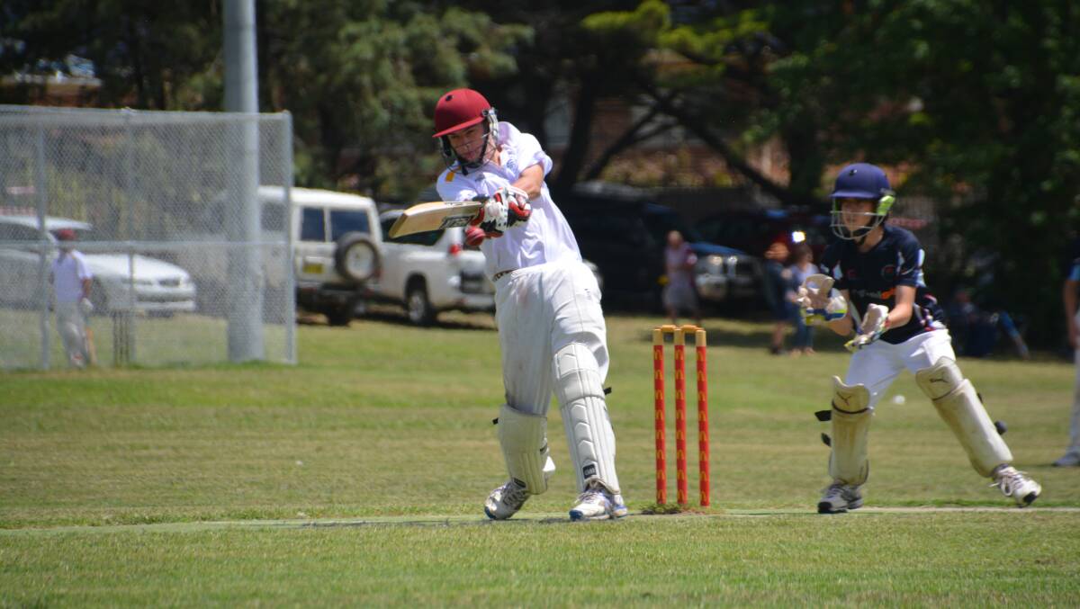 YOUNG GUN: Nick Page managed to stick out most of Guyra's innings. 