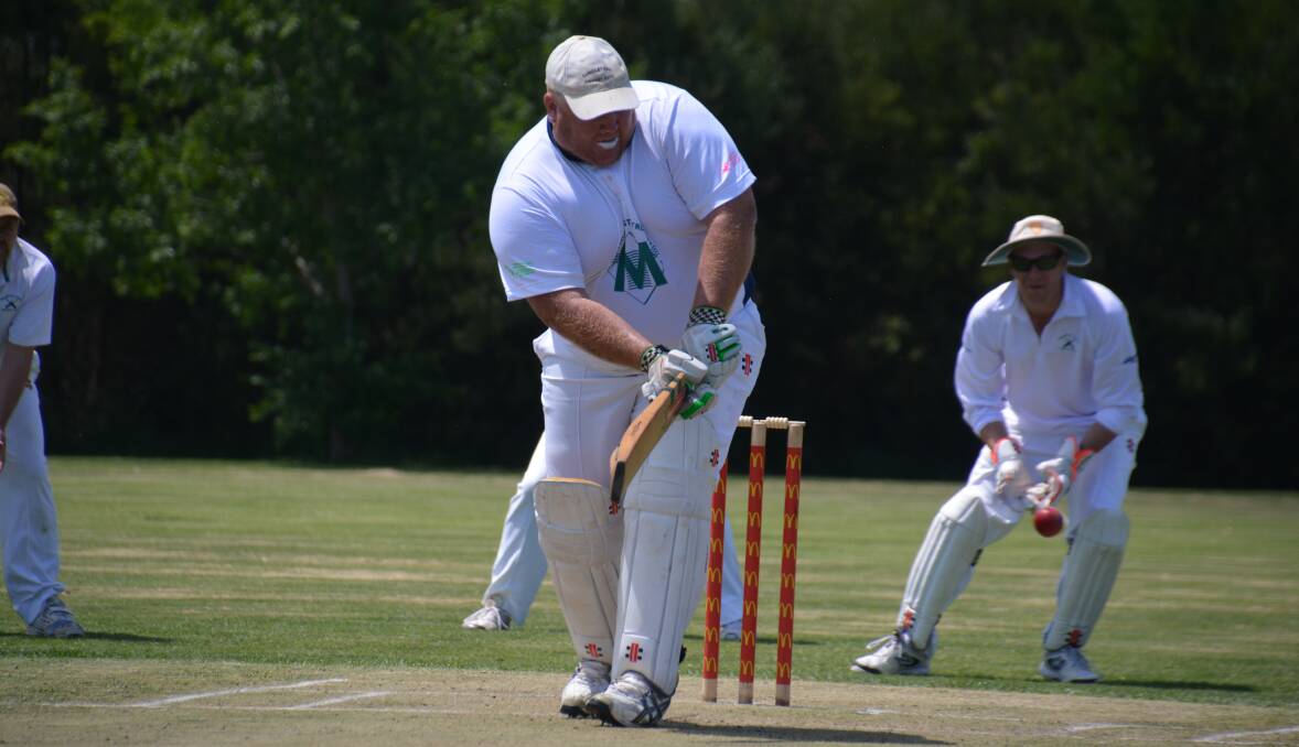 NARROW LOSS: Peter Presnell batted at the top of the order for Guyra second grade on Saturday. 