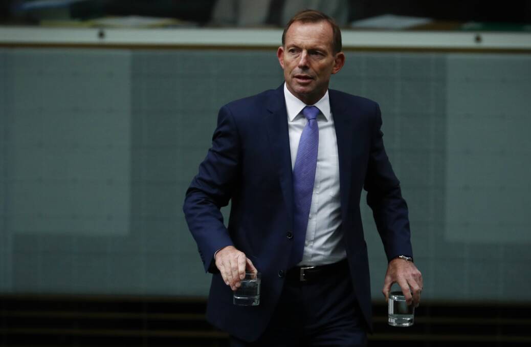 'No undermining': On his way out as Liberal Party leader, Tony Abbott said there would be 'no sniping'.