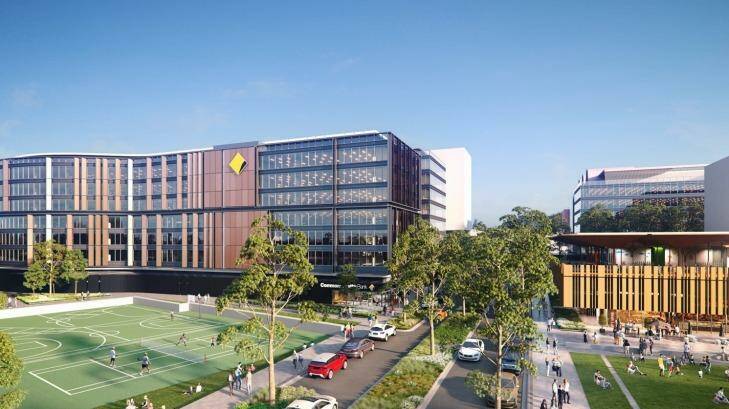 An artist's impression of the new Commonwealth Bank building at the Australian Technology Park, where Centuria has an interest.  Photo: Supplied
