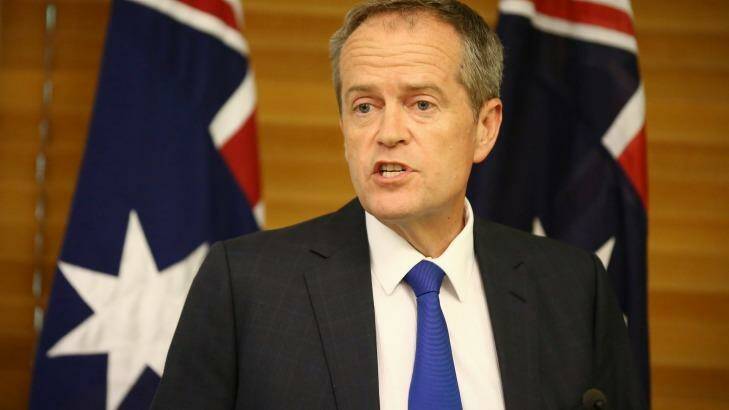 Bill Shorten is planning legislation to overrule a penalty rates cut from the workplace umpire. Photo: Alex Ellinghausen