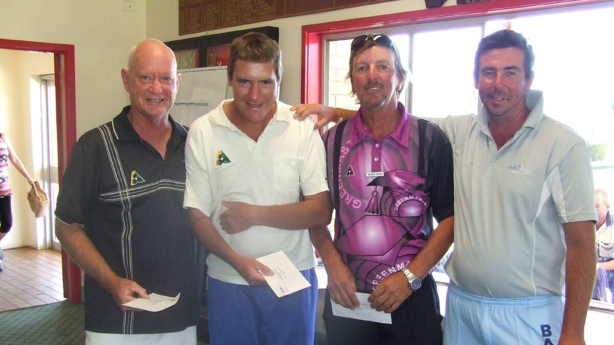 Winners of the Top of the Range Fours
Peter Taylor (Kempsey Heights), Barry Smith (Kempsey Heights), 
Dale Scrivner (Scotts Head) and Joel Bourke (Crescent Heads)