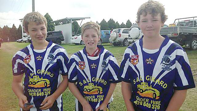 Rep players Jack Armitage, Dylan Sutton and Jack Lockye