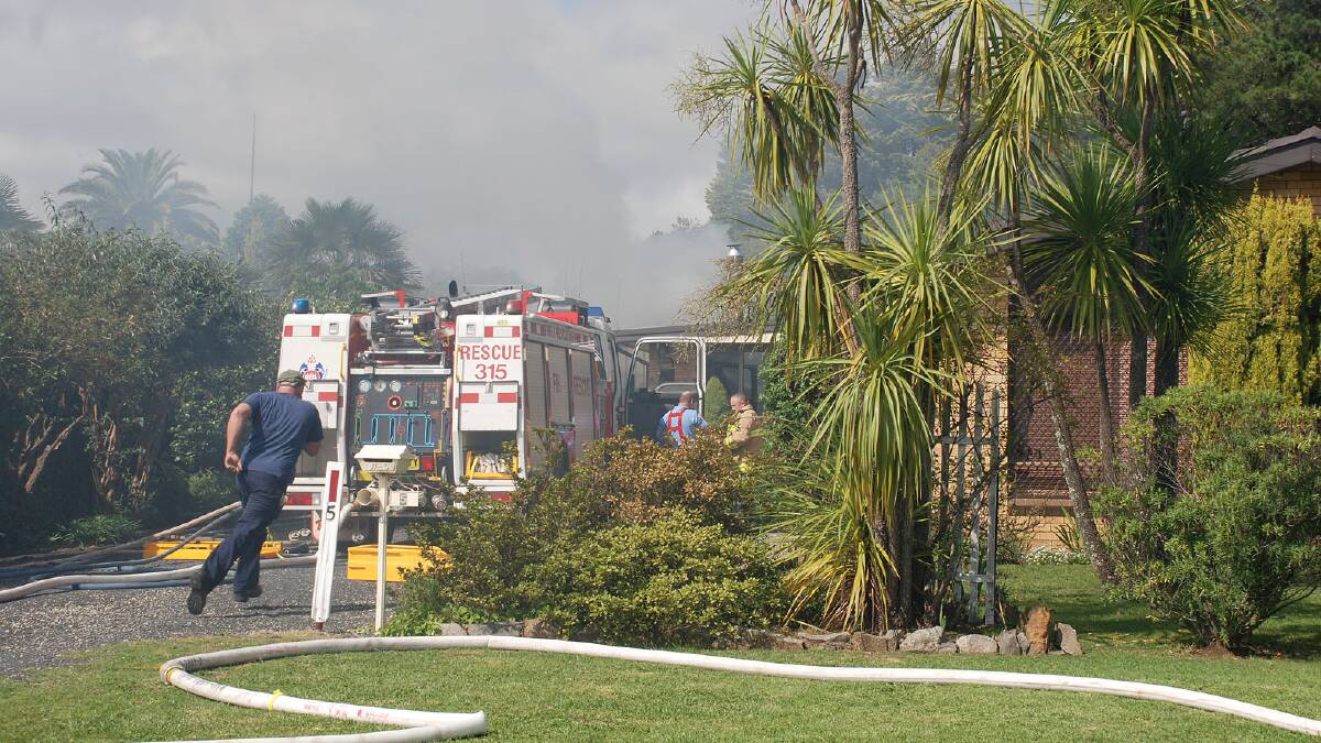 Fire brigades responded quickly to the blaze which occurred about 1.30pm on Monday