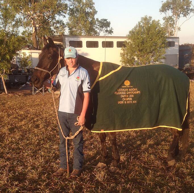 Jock Grills with his champion Australian Stock Horse, Bo Derek
