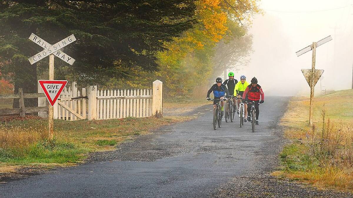 An early morning autumn ride highlights the beauty that would attract riders to the area
Photo by Peter Egener