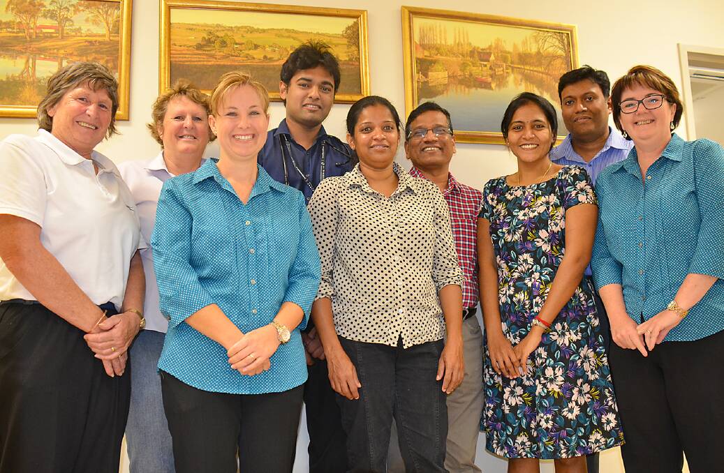 Guyra Medical Centre staff - Lyn Campbell, Leanne Wright, Tracey Reeves, Dr Sri,
 Indrani Jeyakumar, Dr Jey, Vibisha Balasingam, Dr Sen and Mandy