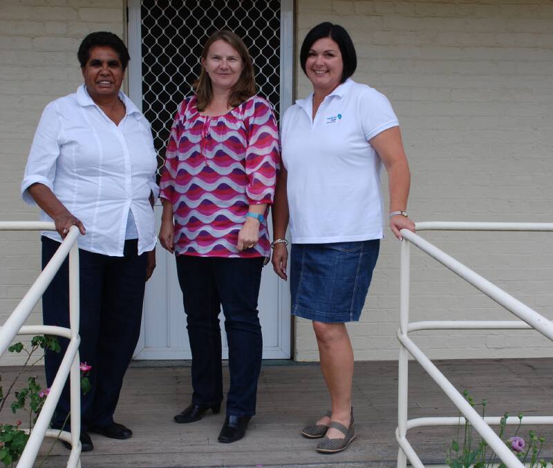New England Medicare Local staff Nellie Blair, Sally Armitage and Peta Waters were busy this week setting up the new premises