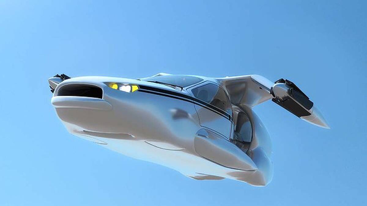 An artist's impression of what the TF-X model will look like during flight. Photo: Terrafugia