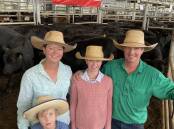 Caroline and Robert Jackson, with their children Eli and Rachel, Westbrook Pastoral Company, Guyra, with 32 Angus steers, averaging 308kg that sold for 394c/kg and returned $1213.