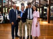 Andrew, Grace, Fred and Jennifer Collins, Tamarama, at the RM Williams RAS Rural Achiever Awards Dinner. Photos: Elka Devney