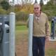 Uralla Bowlo director Bob Crouch standing near the two electric vehicle chargers the club has secured. Photo Heath Forsyth 
