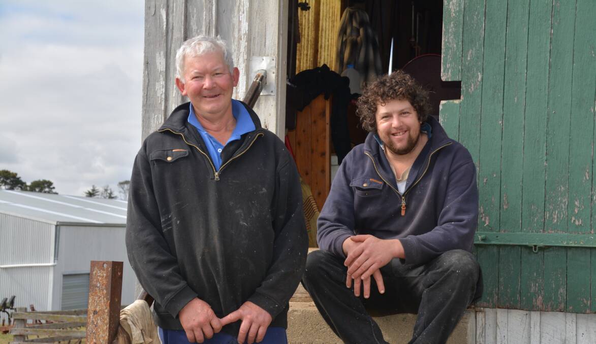 Father & son: Barry Pearson enjoys shearing with his son, Jason, a third generation shearer.