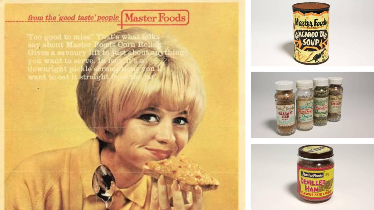 A 1966 advertisement for corn relish along with other Masterfood products of yesteryear. Pictures: Supplied