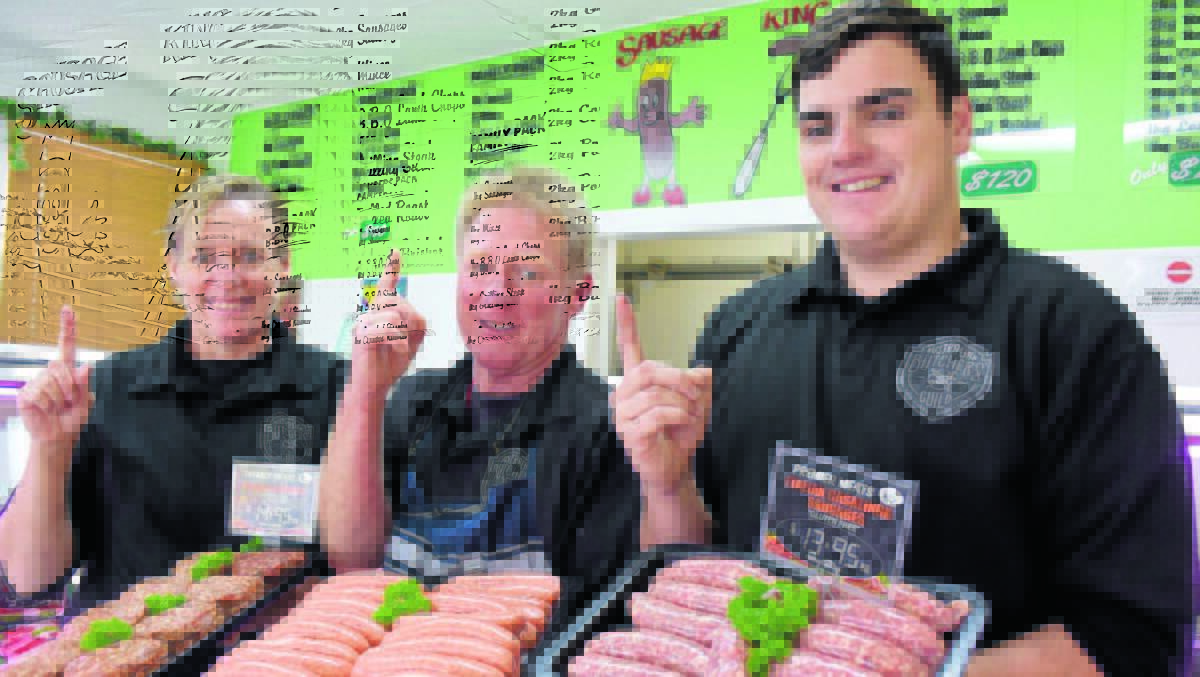 CUT ABOVE THE REST:  Teena Smith, Tim Rose and Floyd Oxford from Premier Meats are no strangers to competition success, having excelled in previous years.