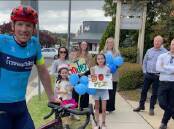Blue Invest financial adviser Jeremy Gillman-Wells has raised more than $5000 after cycling from Canberra to Armidale before joining Tour de Rocks.