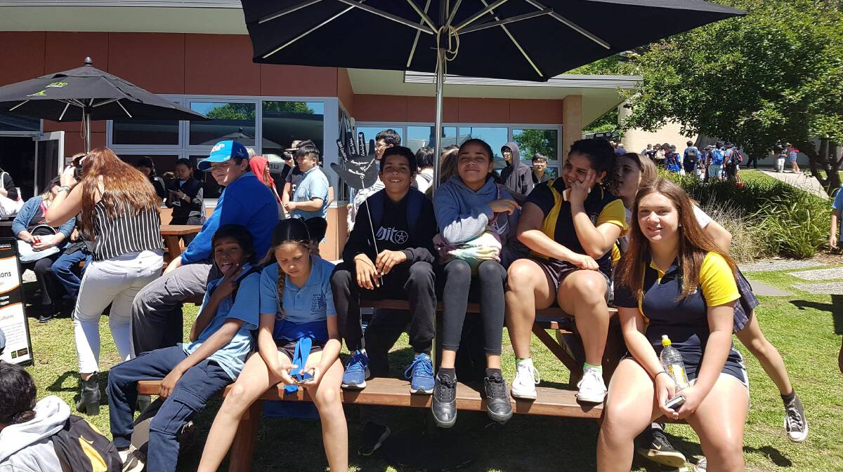 CELEBRATION: Local students went to the 30-year anniversary of the Oorala Centre at UNE.
