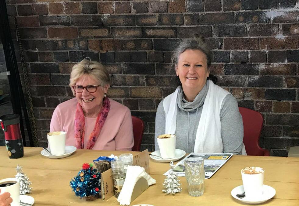 WE WANT BARNABY BACK: Deirdre Tarrant with the "pilates ladies" at Caffiends in Guyra say we shouldn't be wasting money on another by-election.