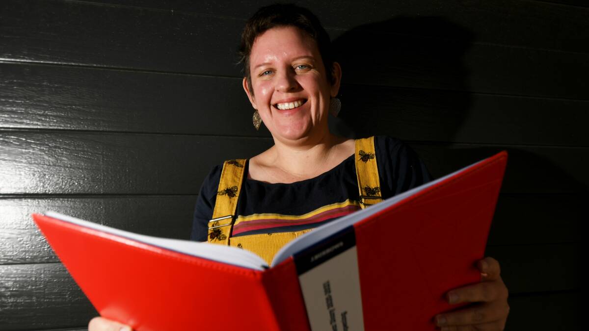 Tamworth True founder Jody Ekert bought a new financial year diary to turn a new page. Photo: Gareth Gardner