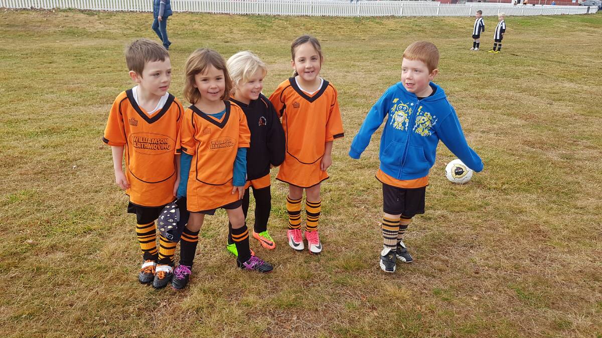 FUTURE STARS: Jack Watters, Ruby Soraghan, Ava Williams, Oakley Brazier and Micah Evers.