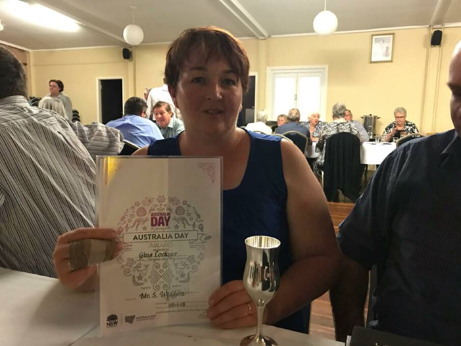 TIRELESS: Gina Lockyer won the Contribution to Sports and Recreation award at the Australia Day presentation last Thursday for her efforts in local junior rugby league. 