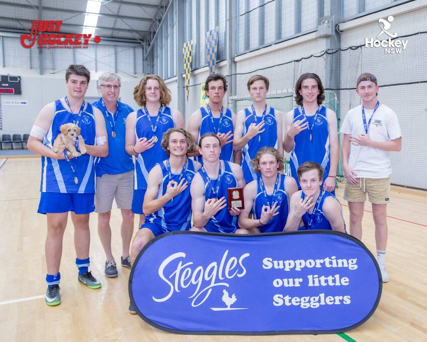 THREE-PEAT: The Hockey New England under-18 team won their third straight NSW Indoor Championships title. Photo: Supplied by Hockey NSW. 