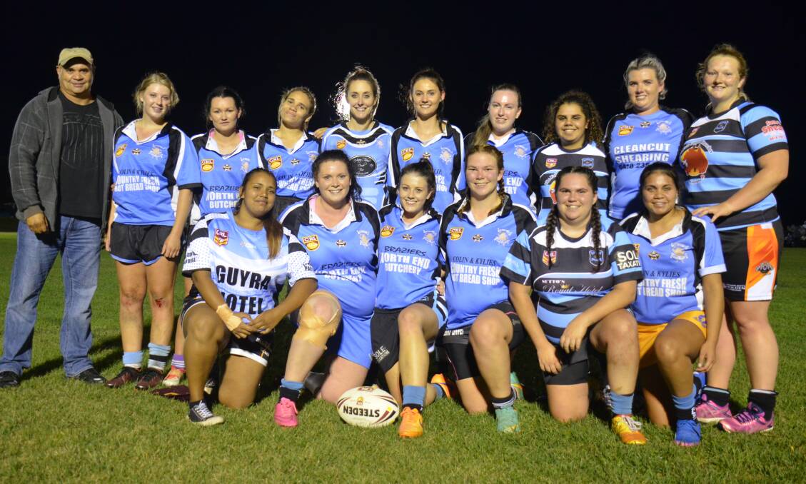 TOP EFFORT: In their first outing as a team, the Super Spuds girls showed promising signs as they went down 20 points to 12 to last season's Group 19 semi-finalists, Armidale Rams, in the trial match on Friday. 