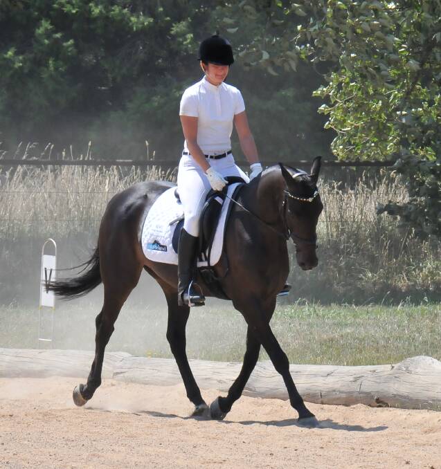 MULTIPLE WINS: Aberfoyle's Fiona Macarthur picked up two official first places and an unofficial first in Sunday's dressage competition. 