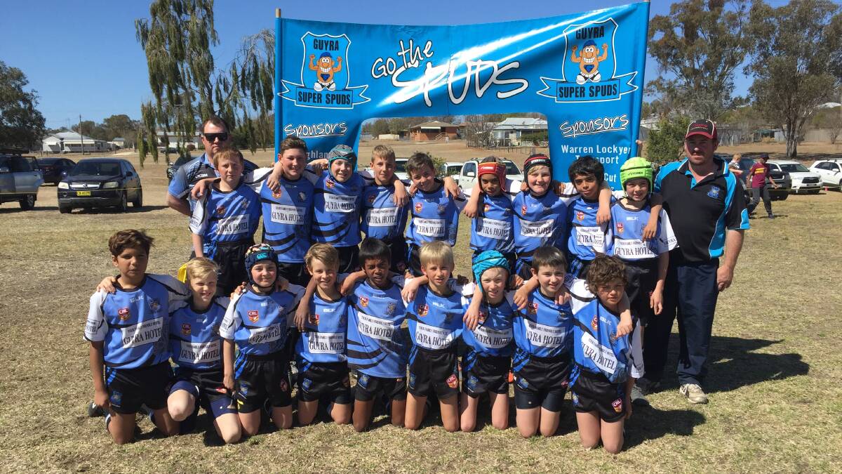 MIGHTY EFFORT: The Guyra under-12 team faced Warialda in the grand final on Saturday for a win. Photo: Kasey Norford. 