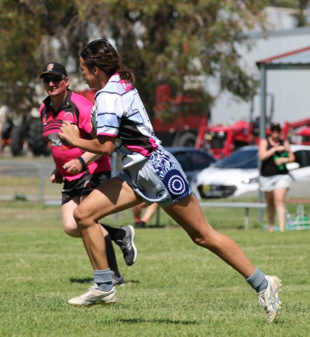 Taneika Landsborough's performances for Guyra in the nines helped her land the fullback spot in the Group 19 team. 