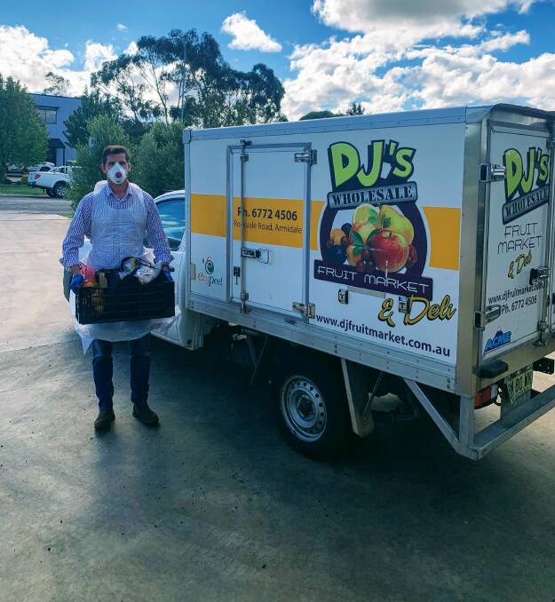 KEEPING IT LOCAL: Pete McCook from DJs Wholesale has come up with Get Fresh Direct for Armidale. 
