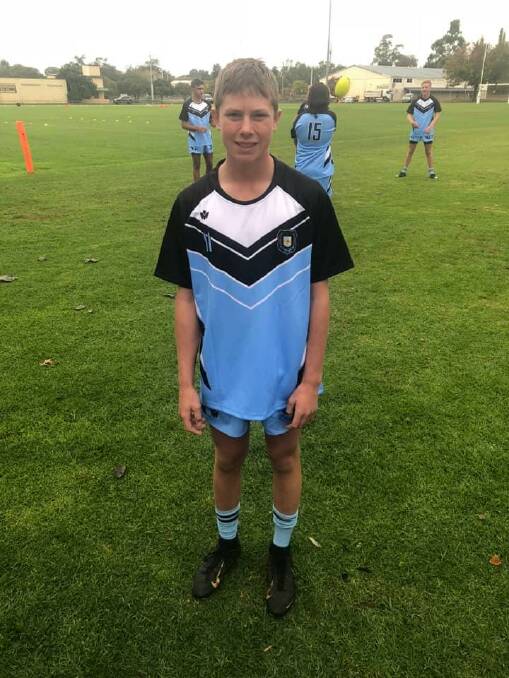 REPRESENTATIVE: Billy Youman will line up for the Greater Western under-15 team later this month.