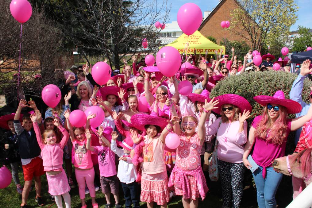 Fun: Pink Up brought Mudgee together, with police, sporting teams, and even town landmarks turning pink, and residents making the most of the opportunity.