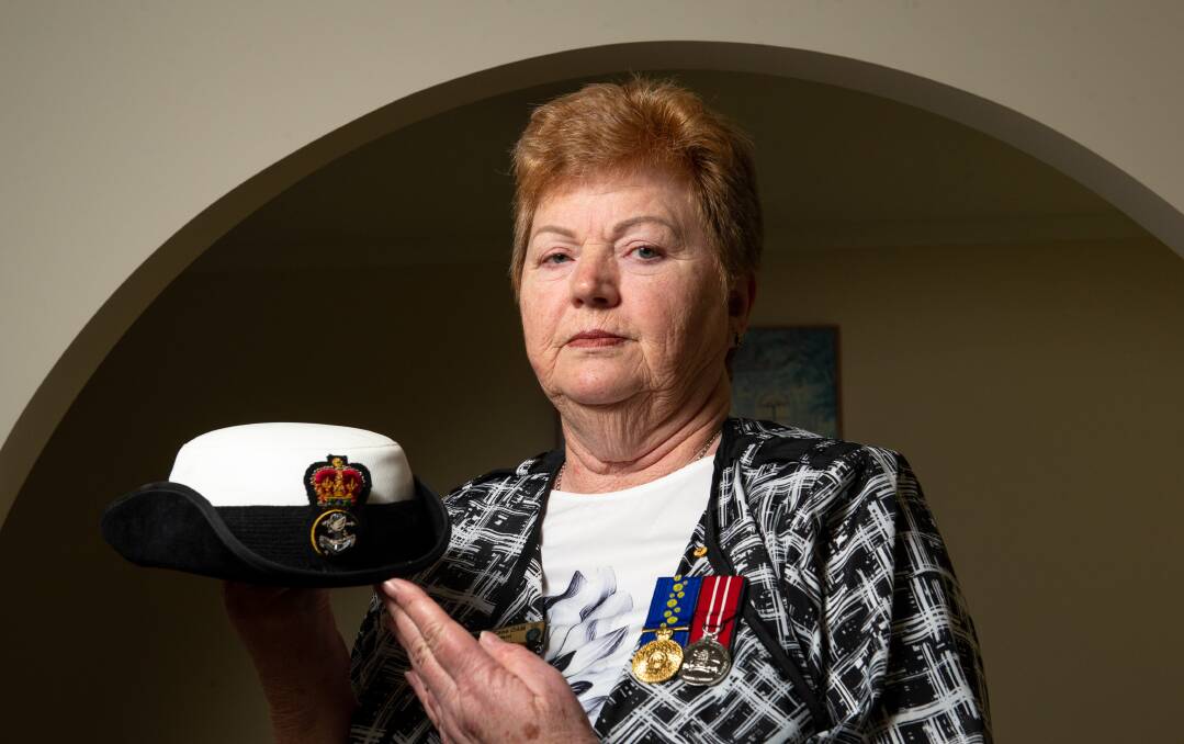 Pat McCabe has called for a pension increase to better support her and the 28,000 permanently-disabled veterans in Australia. Picture: Elesa Kurtz 