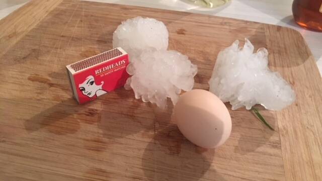 Boorolong property hit with cricket ball sized hail