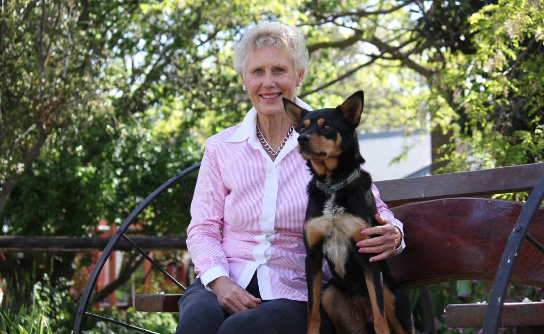 HORSING AROUND: Regal, now named Beersheba horse owner Christine McClelland and her dog Cindy. Photo: Madeline Link.