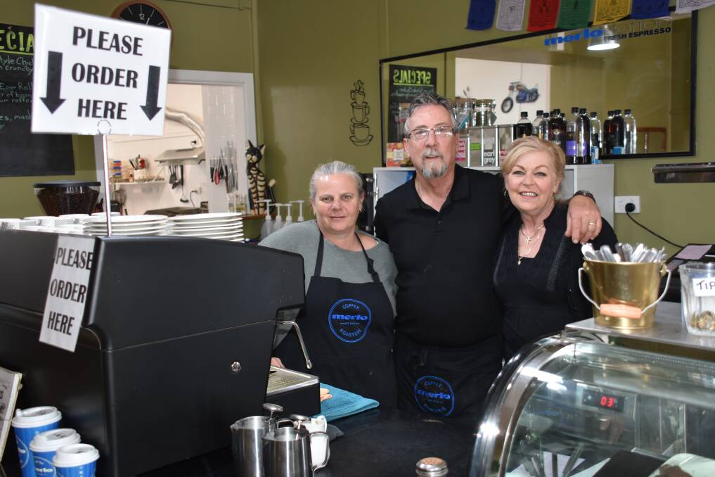 THE JUNEILS TEAM: Cook Jo Clouten and owners Neil and June Paine. Picture: Nicholas Fuller.