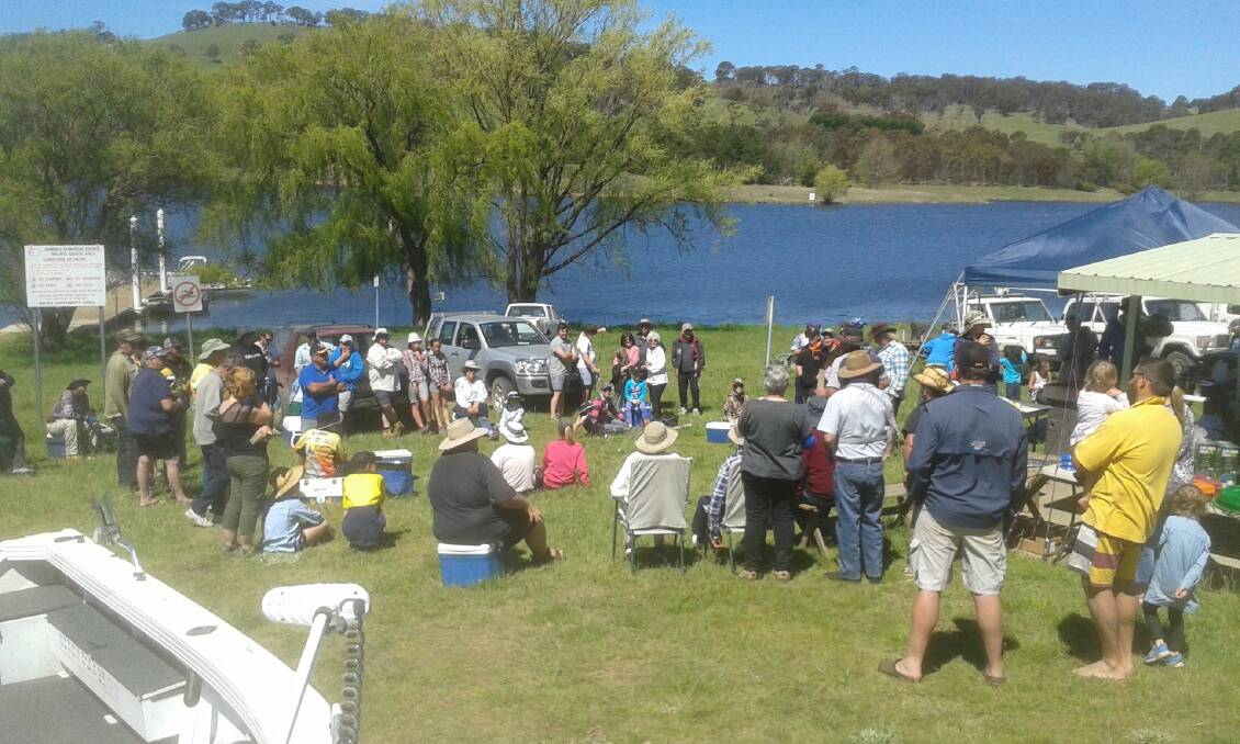 GO FISHING AT MALPAS!: A hundred people are expected to come to Malpas Dam this Sunday. Photo: Guyra & District Chamber of Commerce