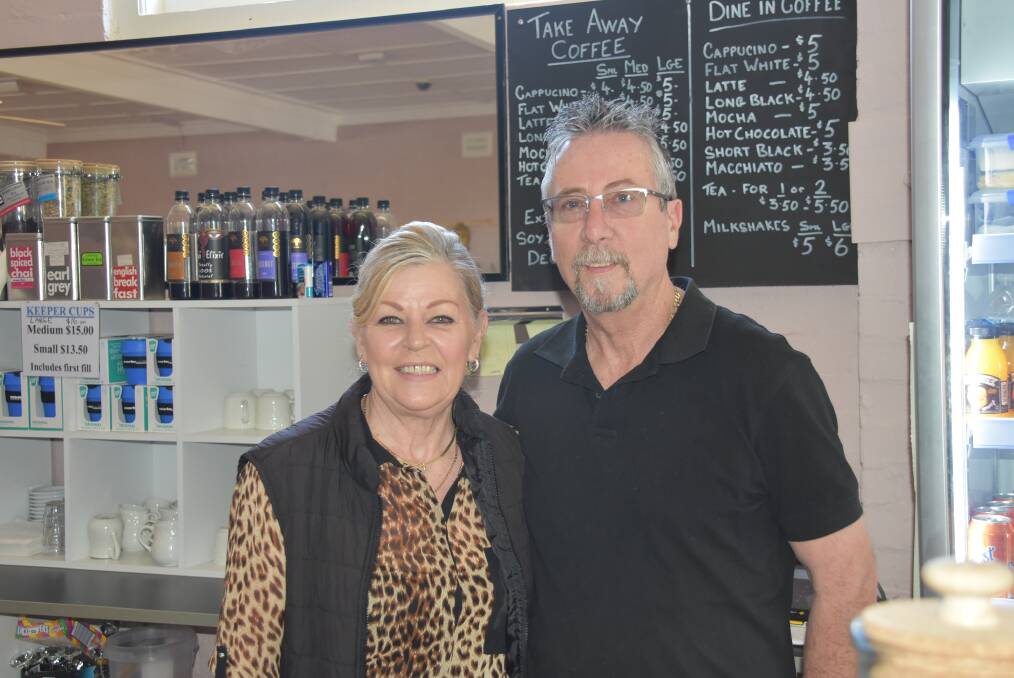 FAMILIAR FACES, DIFFERENT PLACE :Cafe owners June and Neil Paine have moved next door, and are trading as Juneils. Photo: Nicholas Fuller