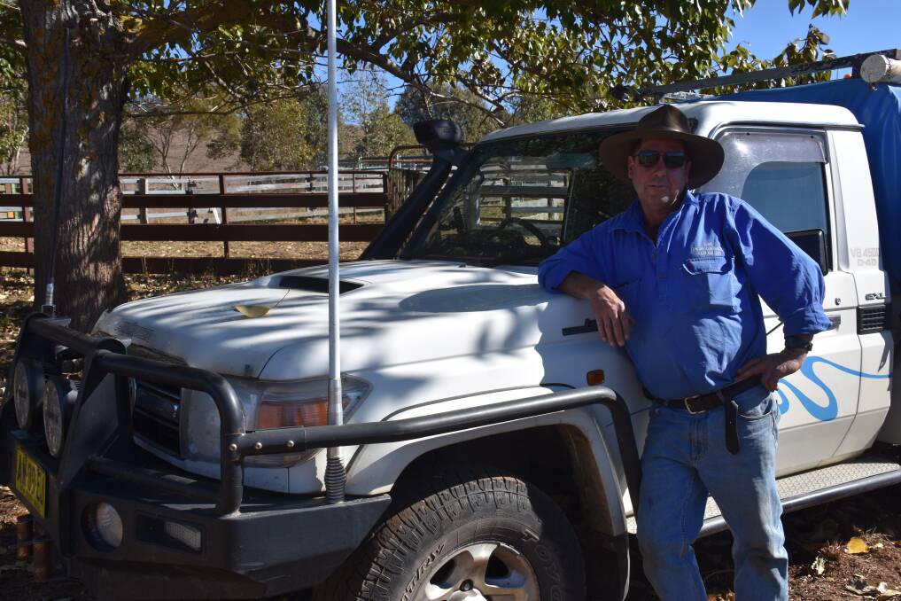 ADVENTURER: Guyra farmer Tony Looker with the Toyota Landcruiser that will take him across outback Australia, raising funds for the Westpac rescue chopper. Photo: Nicholas Fuller