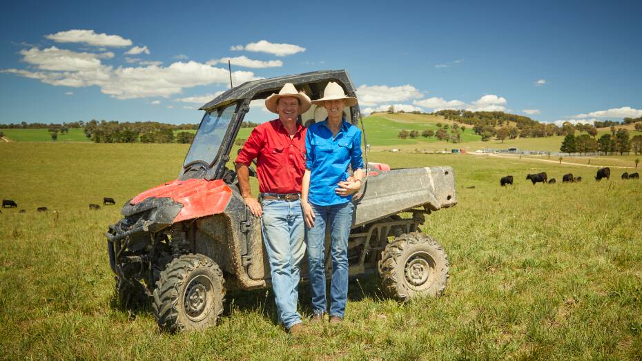 Guyra cattle farmers Bill and Jacqui Mitchell will be able to protect their property from drought, thanks to Coles funding.