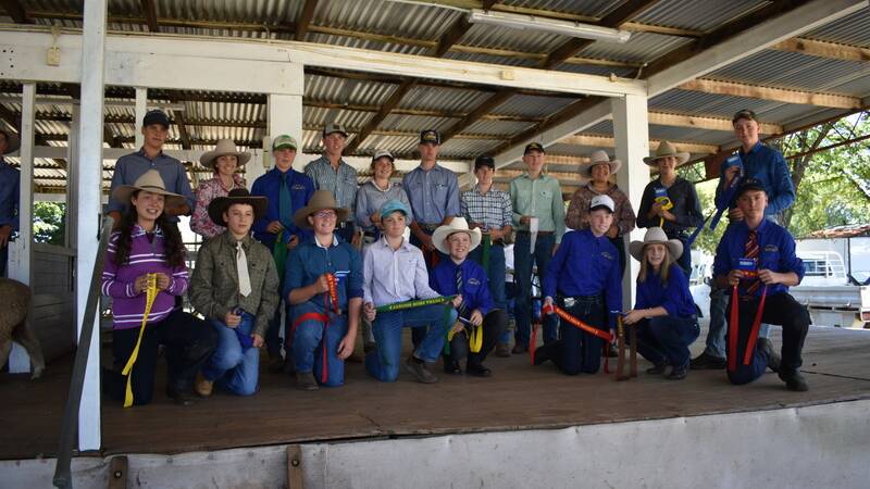 SHOW STOPPERS: Secondary agriculture students at the Guyra Central School.